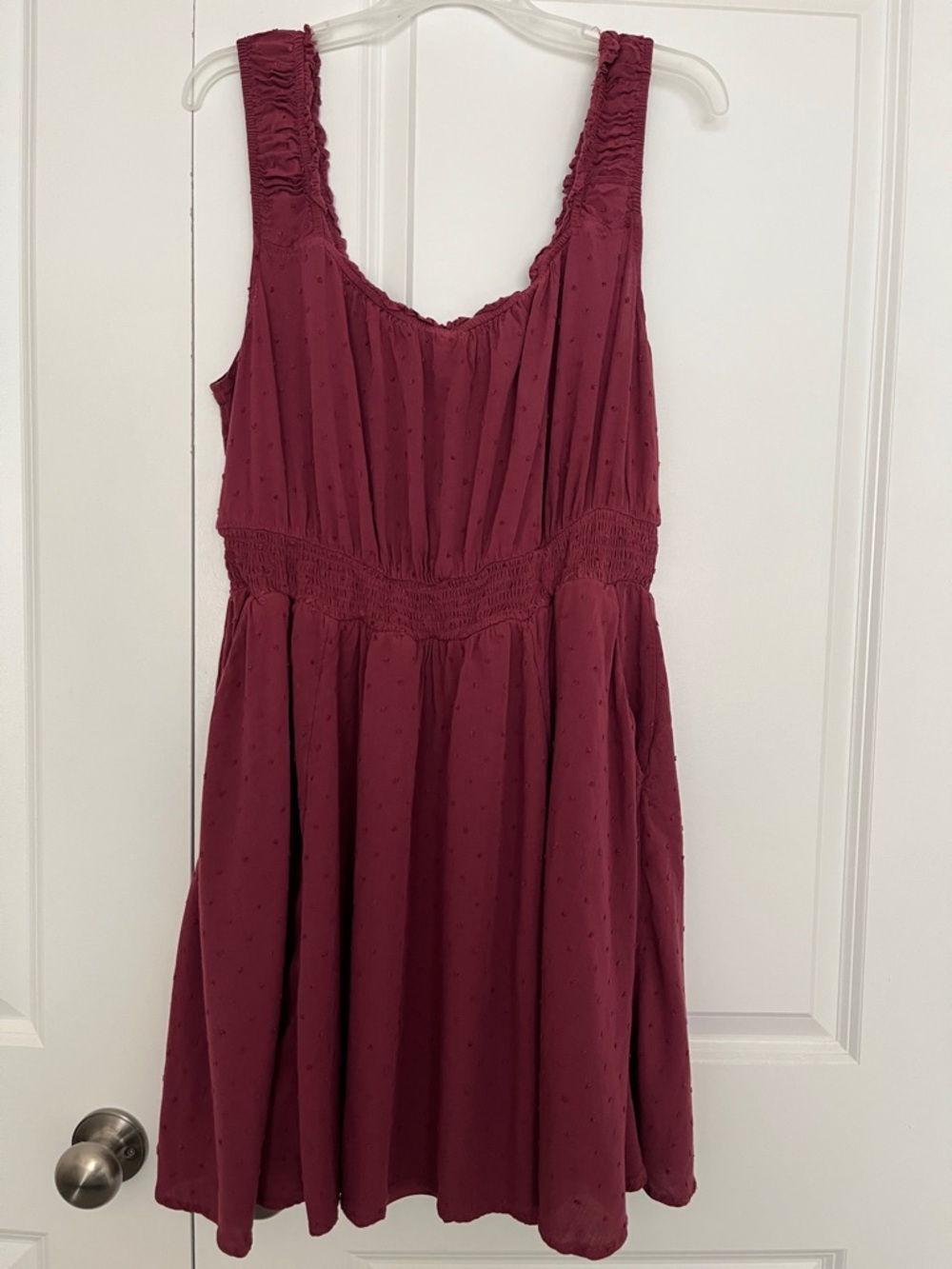 torrid Wine-Red Smocked Neck Sundress